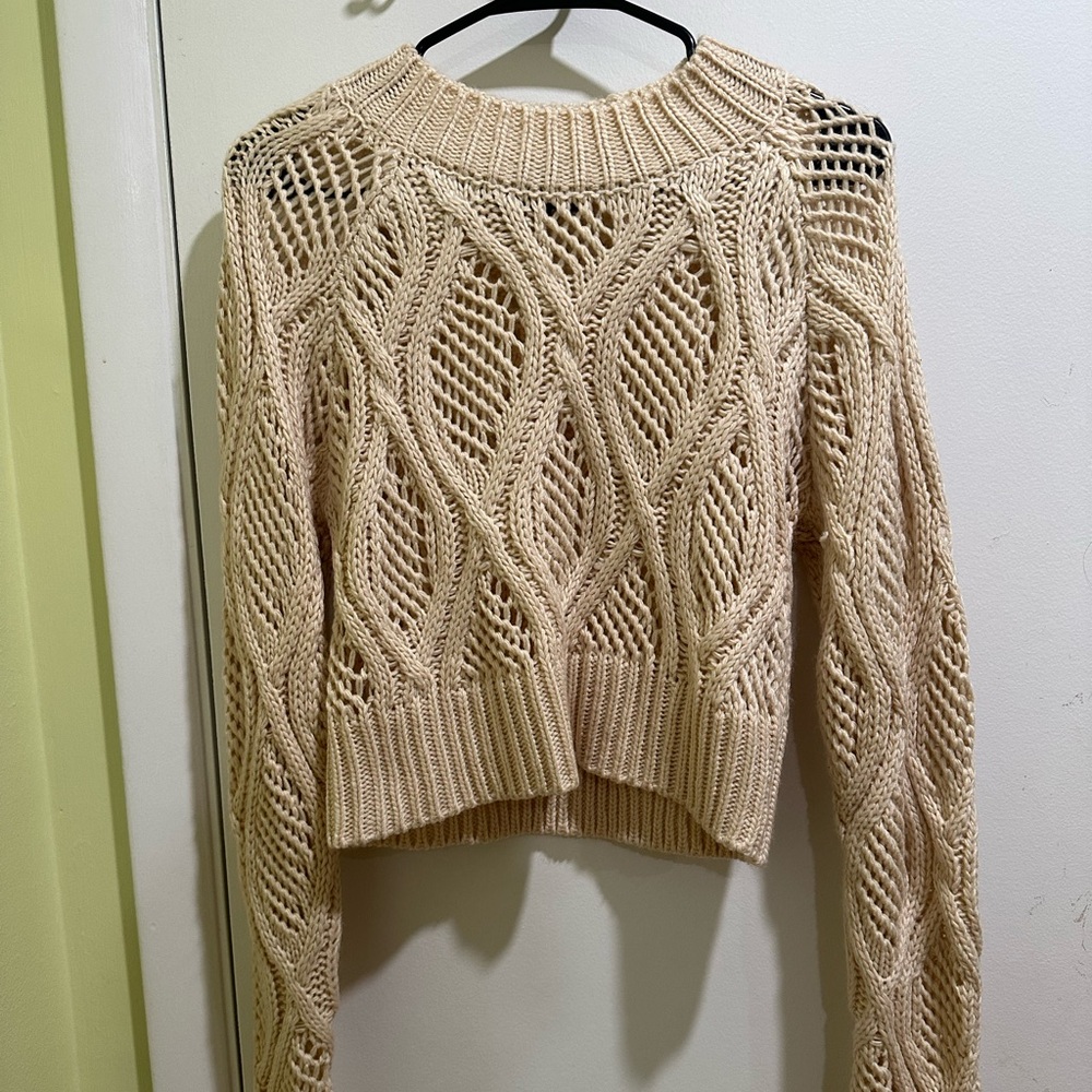 Cropped knit top